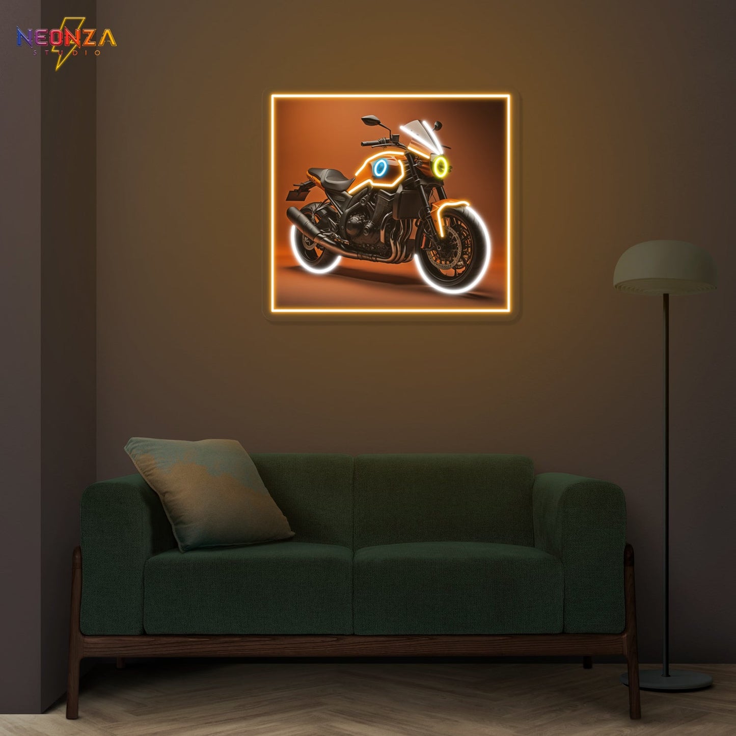 Aesthetic Riding-Cool-Motorcycle Neon sign Artwork