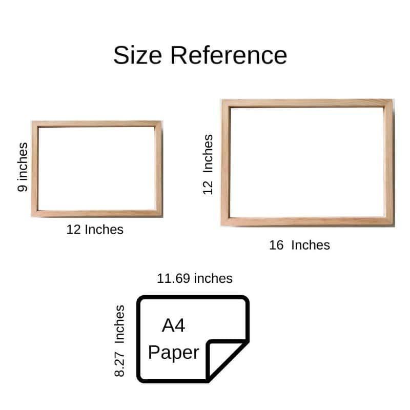 Veli - Handcrafted Framed Nameplate - Pink Border