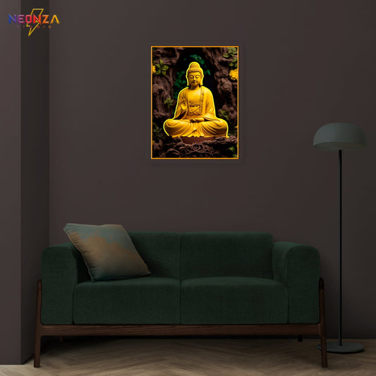 Lord Buddha Neon sign Artwork