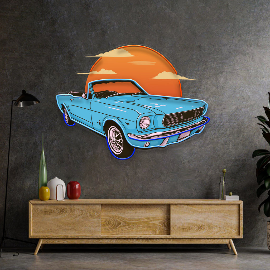 Summer Vintage Car LED Neon Sign Light Pop Art