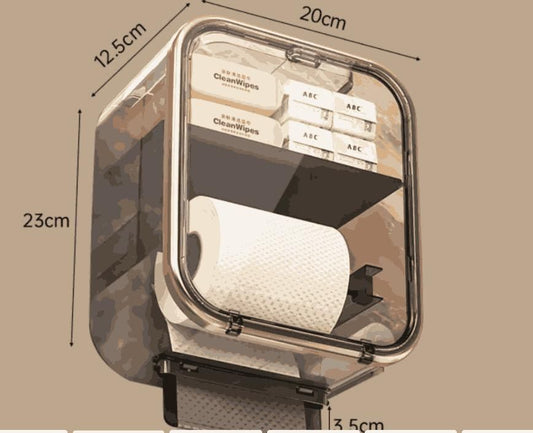 Multi-function Paper Roll Paper Box Wall Mounted no Drilling Wall
