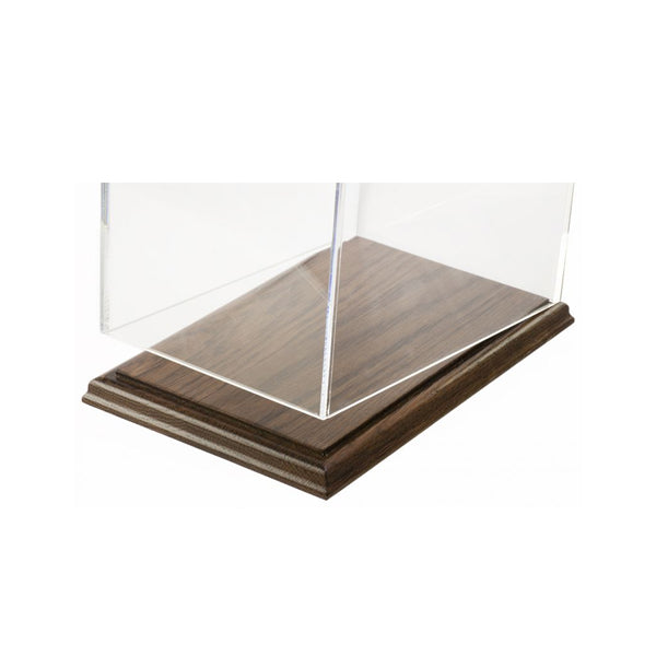 Acrylic Display Box 12H x 12W x 18L with Solid Hardwood Base