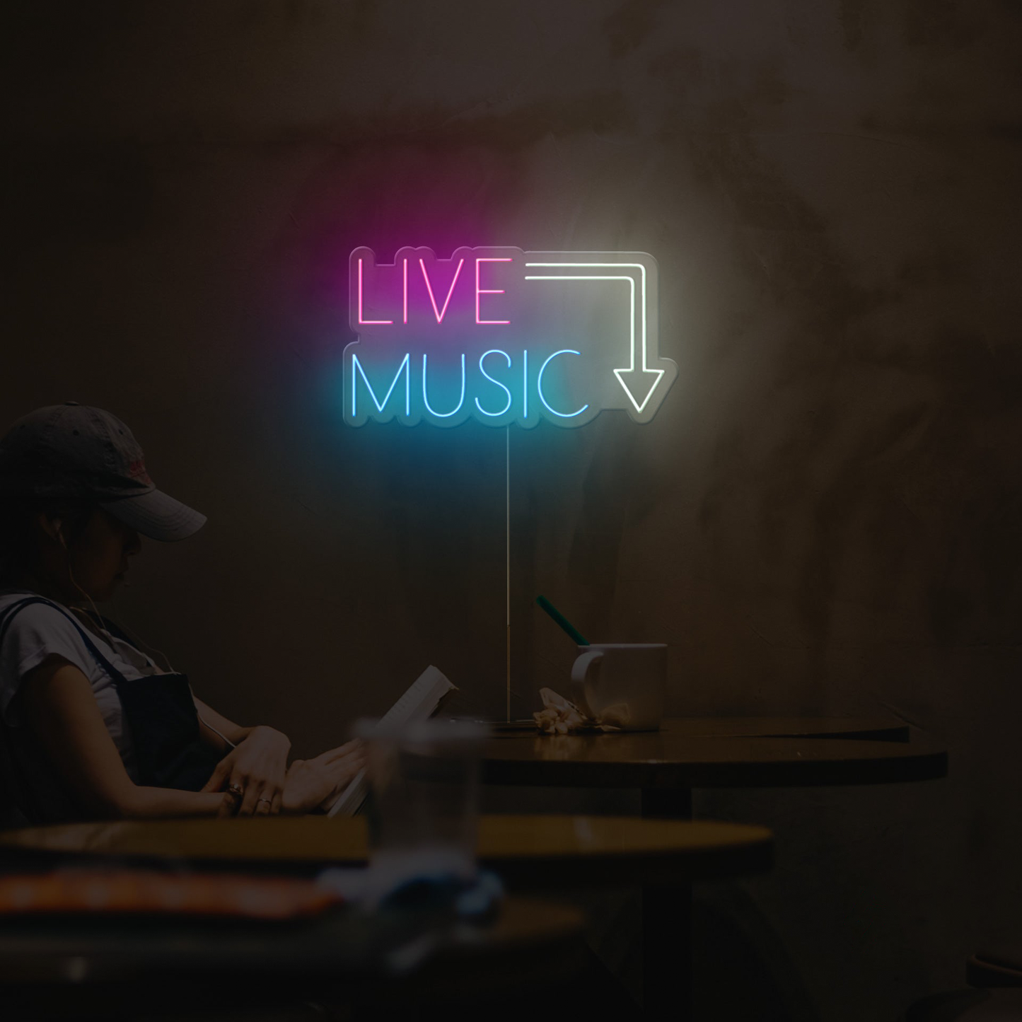 Live Music Neon Sign