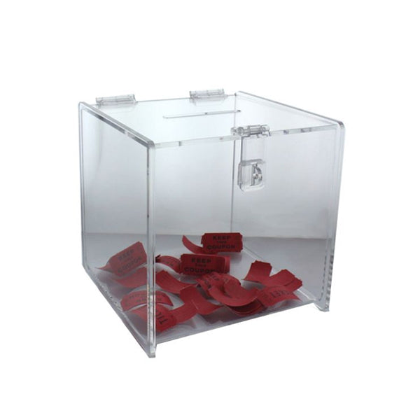 Deluxe Acrylic Ballot Box - 8 x 8 x 8