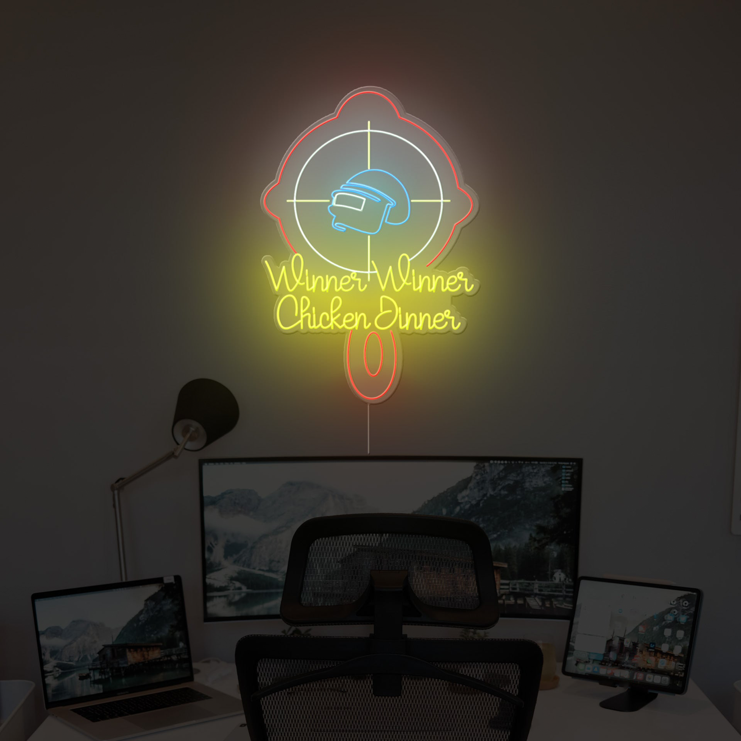 Chicken Dinner Neon Sign