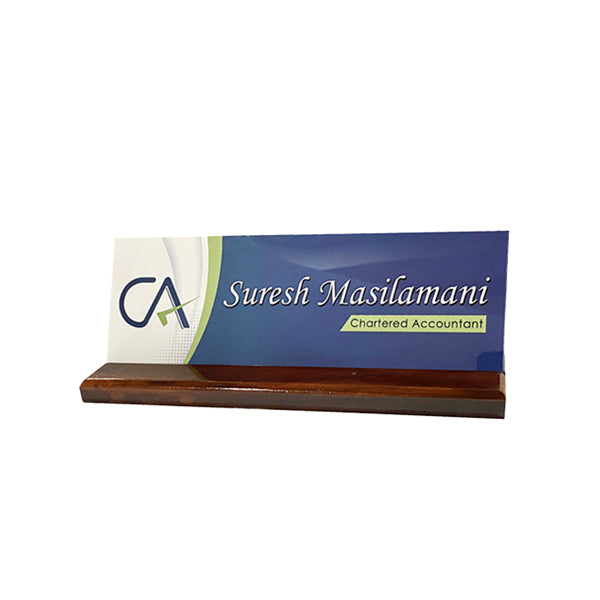 Printed CA Desk Name Plate
