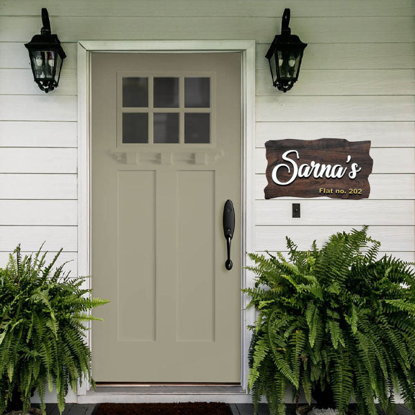 Wooden Name Plate – Customized Home Decor Gifts Online