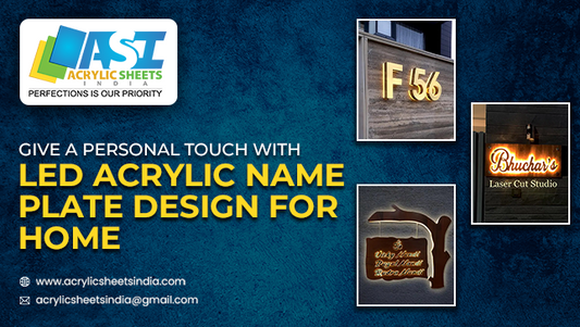 LED Acrylic Name Plate Design For Home