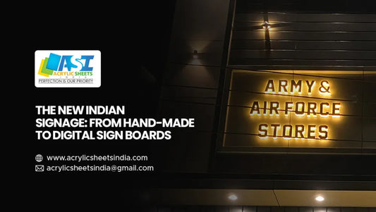 New Indian Signage: From Hand-Made to Digital Acrylic Glow Sign Board