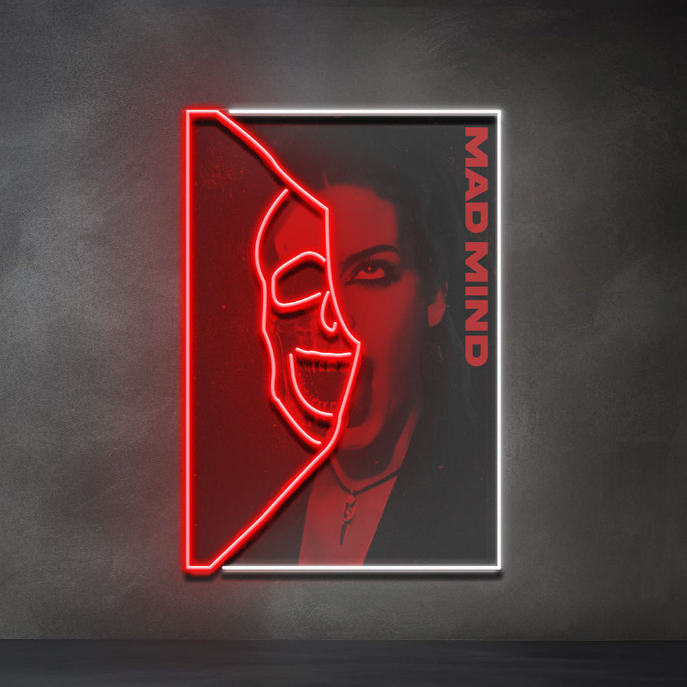 Mind Pop Hidden Mad Mind Collapse Art LED Neon Sign Light Pop Art ...