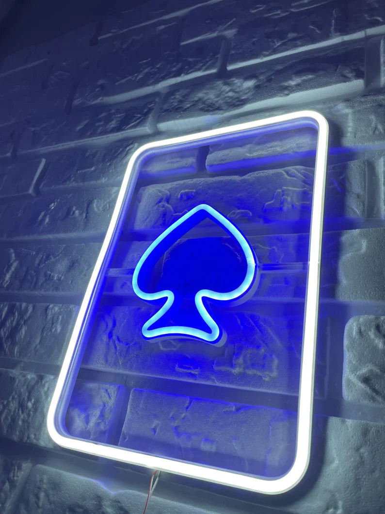 Playing card Neon Sign
