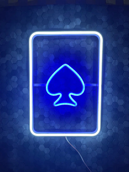 Playing card Neon Sign