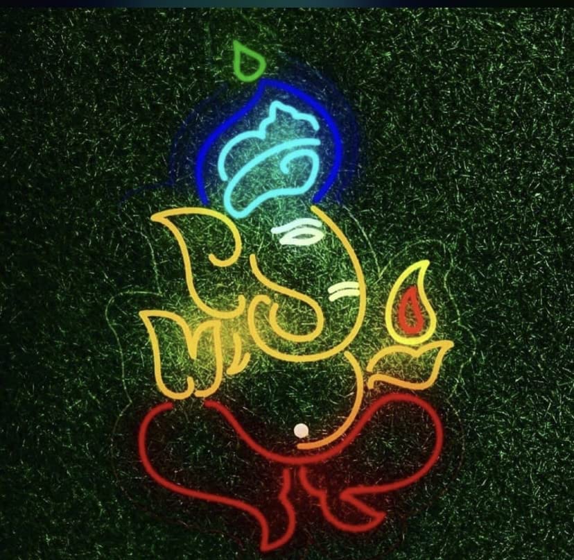 Diwali Ganesh ji neon Sign