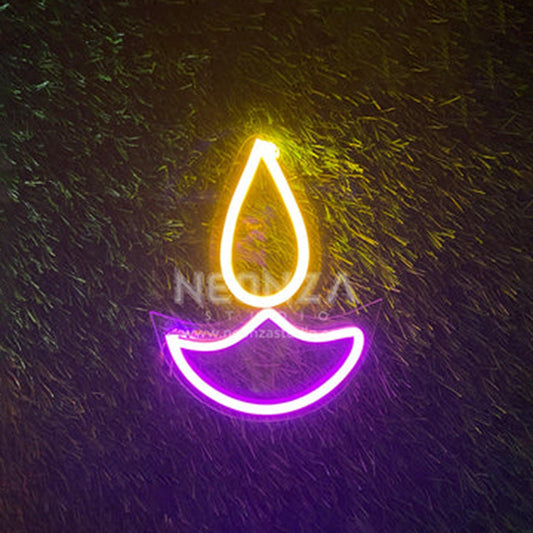 Diwali Diya Neon Sign