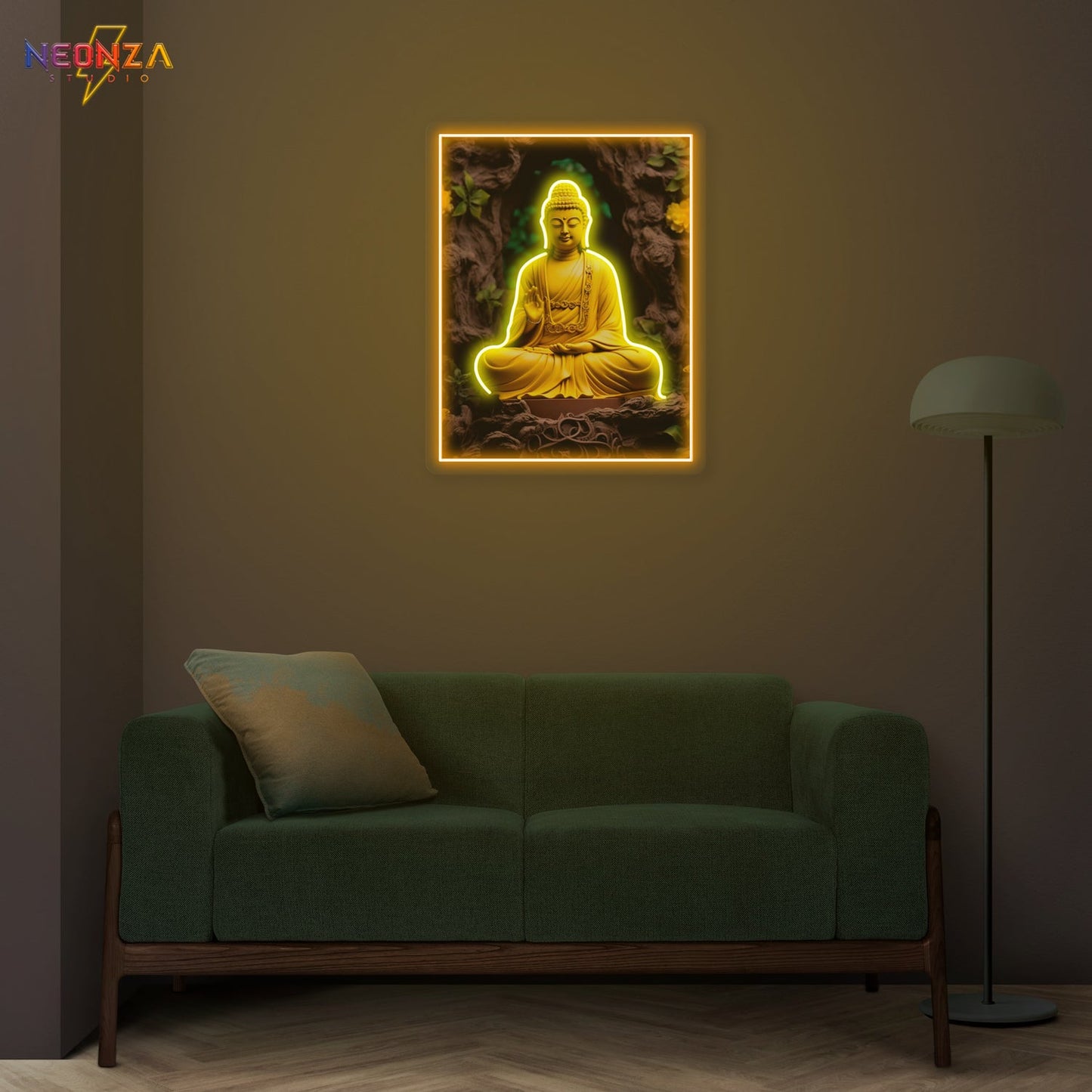 Lord Buddha Neon sign Artwork