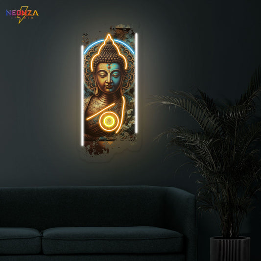 Lord Buddha Neon Sign Artwork