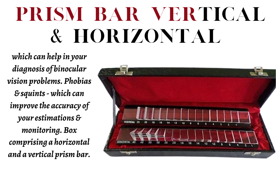 Prism bar Vertical prism bar Horizontal prism bar Prism bar set Prism bar in case Super quality