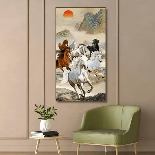 Harmony at Dusk - Seven Horses Artwork