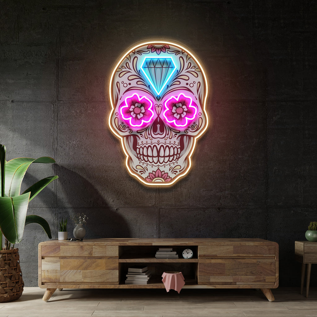 Target Neon Led Skull Decor Skull LED Neon Sign Light Pop Art – acrylicsheetsindia