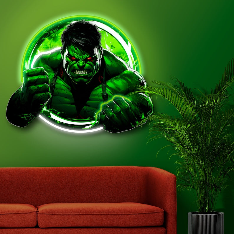 Hulk Light Hulk Led Neon Acrylic Artwork – acrylicsheetsindia