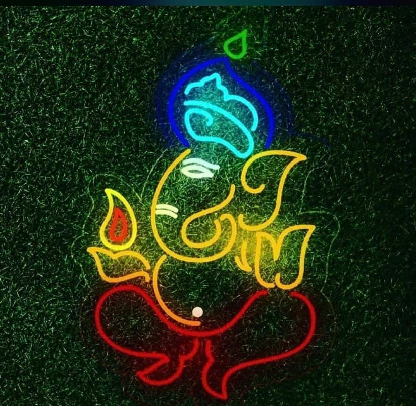 Diwali Ganesh ji neon Sign