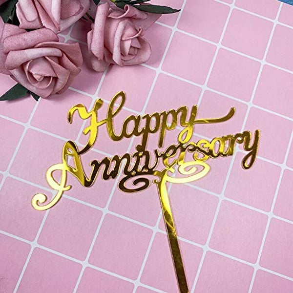 Happy Anniversary Cake Toppers