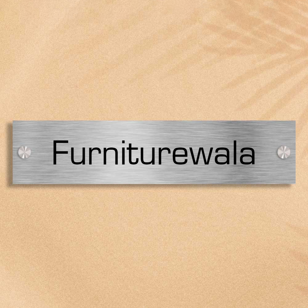 Rectanglica - Stainless Steel Name Plate