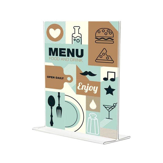 11 x 17 Table Stand Side Loading Acrylic Sign Holder