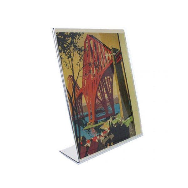 Seencool Acrylic Sign Holder 8.5 X 11 Vertical Double-Sided Flyer Display Stands, Plastic Table Menu Stand, Clear Picture Paper Frames For Office Home Store Restaurant 6Pack : Seencool