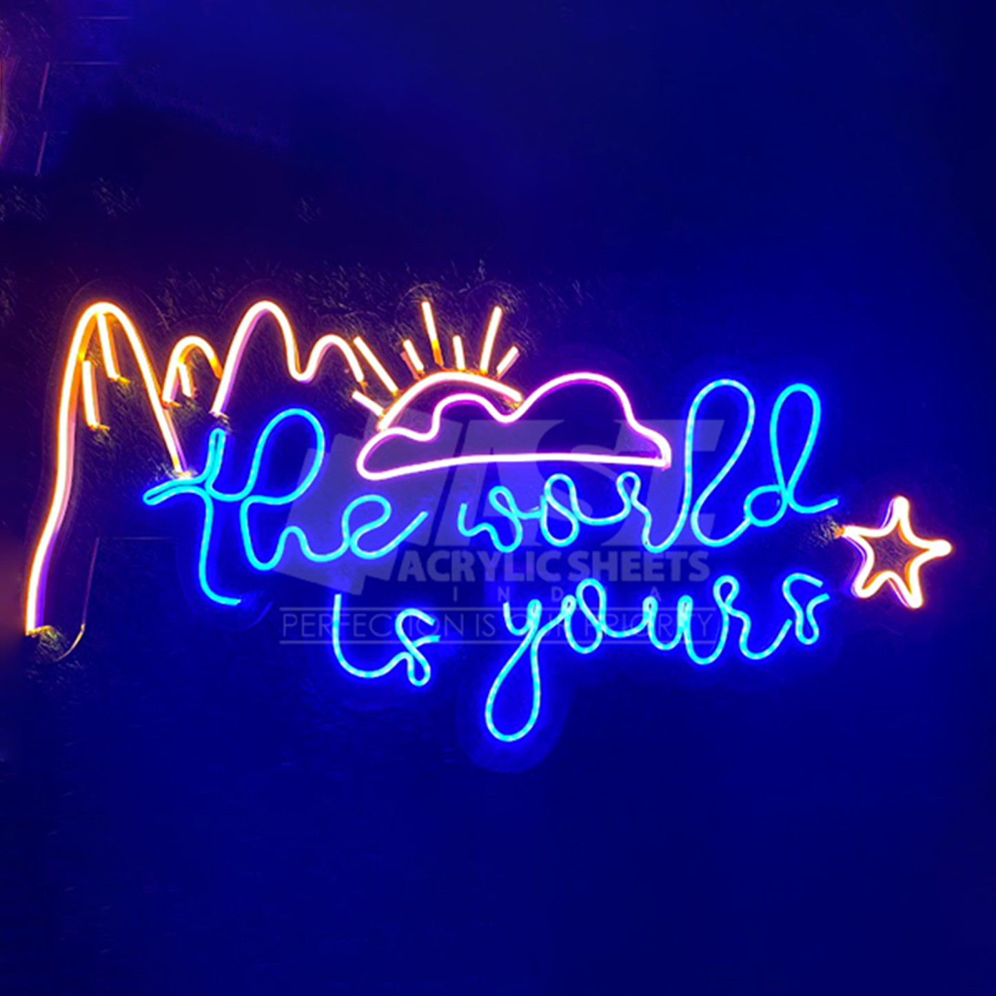 The World is Yours Neon Sign online