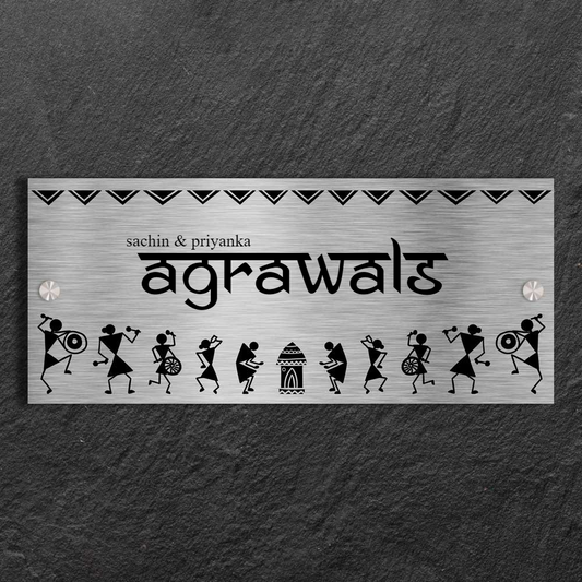 Warli - Stainless Steel Name Plate