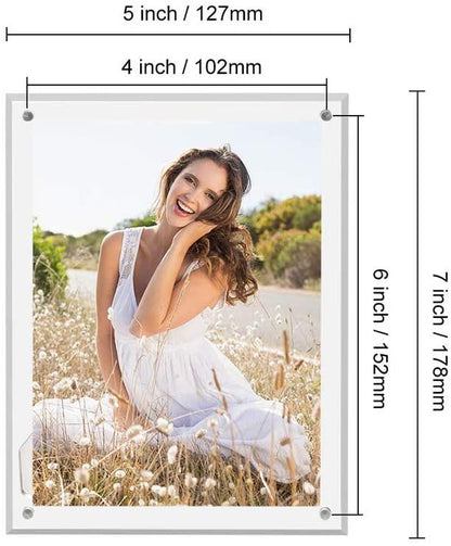 Acrylic Clear Photo Frame for Tabletop Display