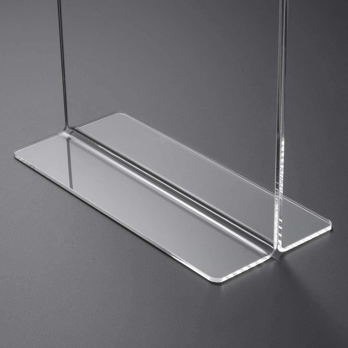 Buy T Shape Acrylic Sign Holder 8.5 x 11 Double Sided Top Table Stand –  acrylicsheetsindia