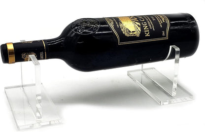 Wine Bottle Holder Floating Acrylic Stand Rack/Holder Counter Top Display Case Riser