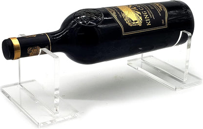 Wine Bottle Holder Floating Acrylic Stand Rack/Holder Counter Top Display Case Riser