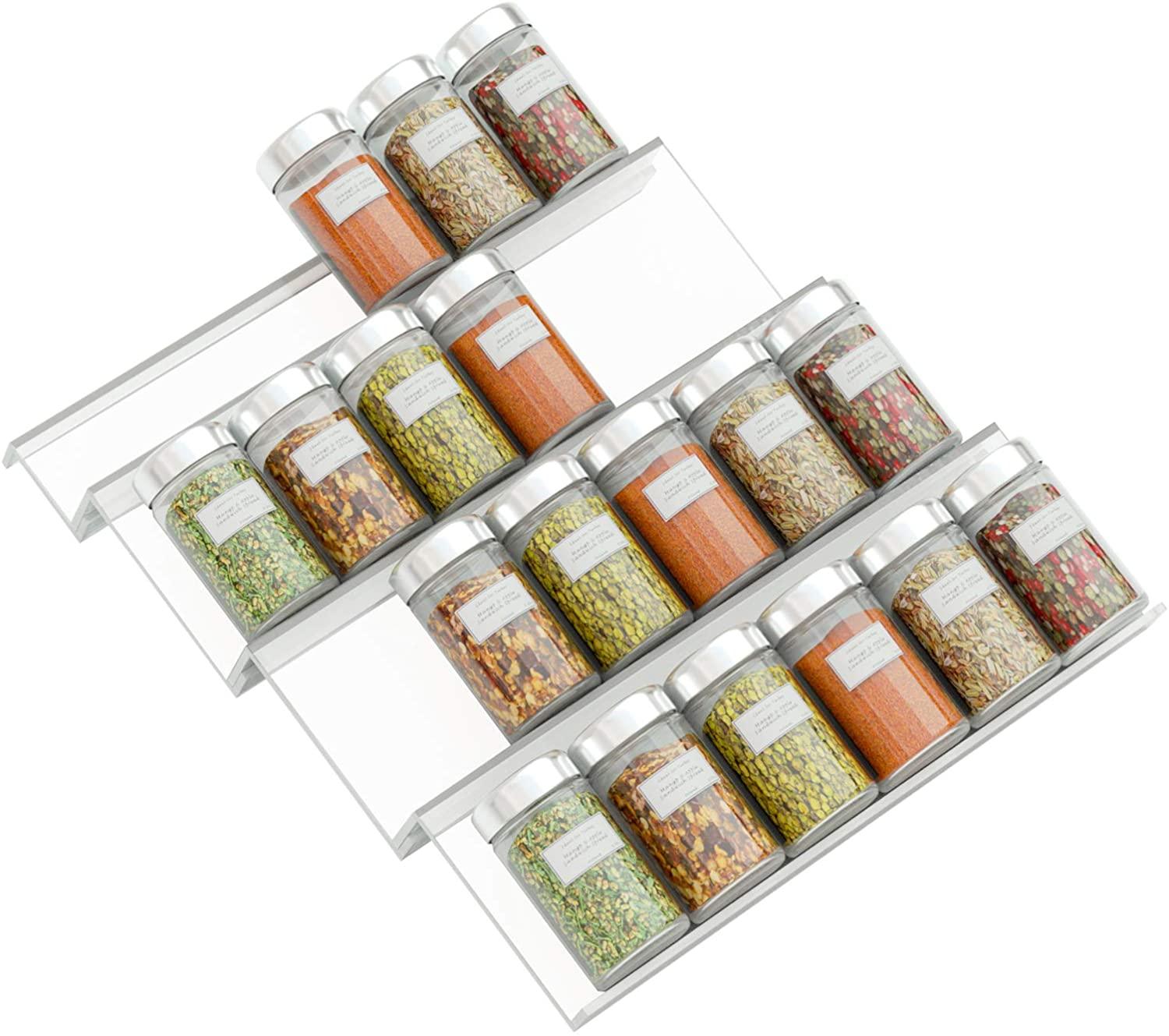 Acrylic Spice Rack Tray-clear