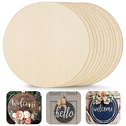 6 Piece Round MDF Boards for Art and Craft, Wood Round MDF Sheets for Craft Work, DIY MDF Cutouts