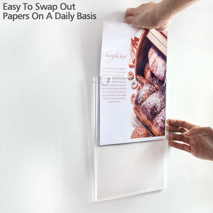 Vertical Clear Plastic Picture Frame