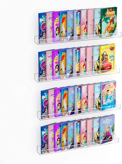 online acrylic bookshelf set of 4