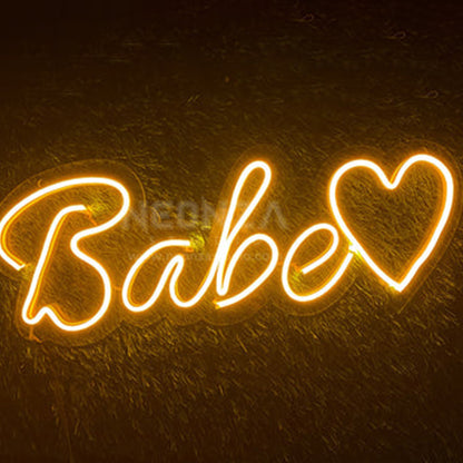 babe-yellow-neon-sign
