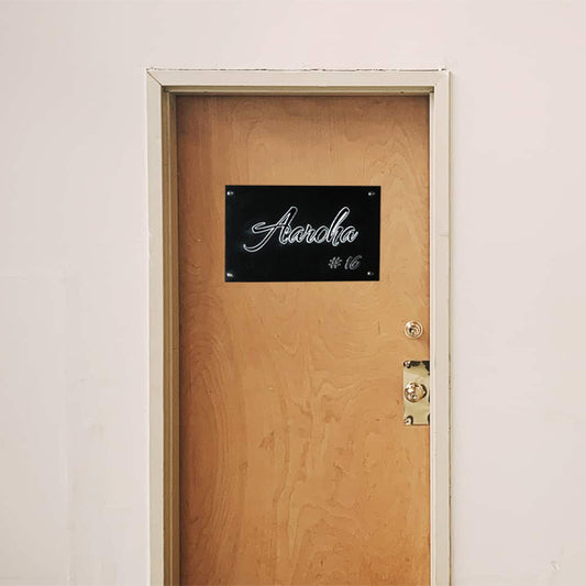 Aaroha Illuminated LED Name Plate