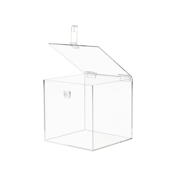 Acrylic 5-Sided Box w Hasp Lock Lid – acrylicsheetsindia