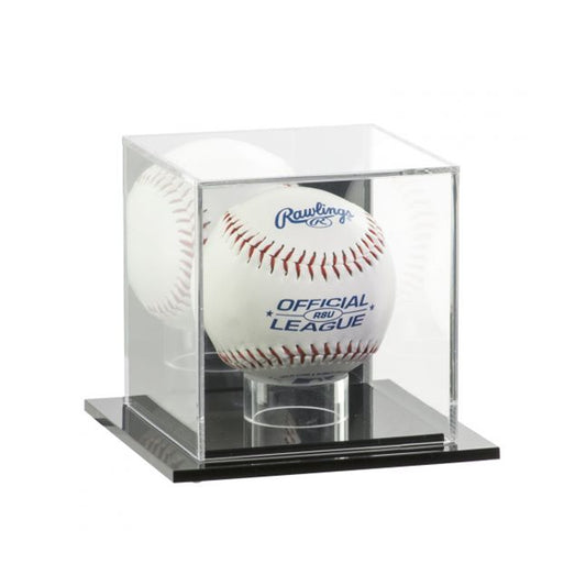 Acrylic Baseball Display Case with Mirror Back