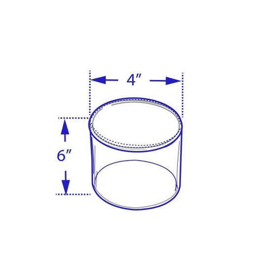 Acrylic Cylinder Riser - 6 H x 4 D