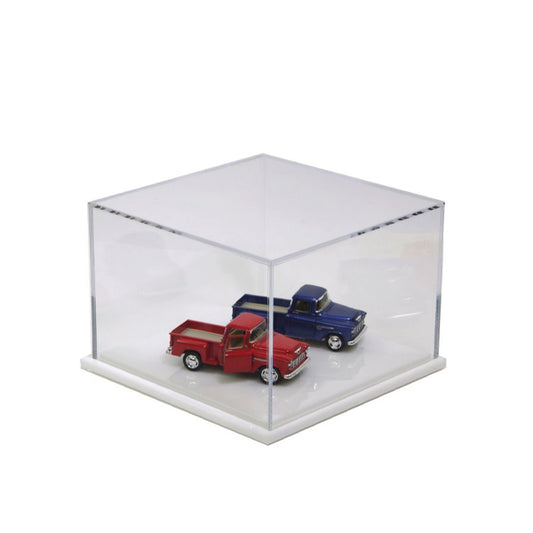 Acrylic Display Box 6H x 9W x 9L with White Base