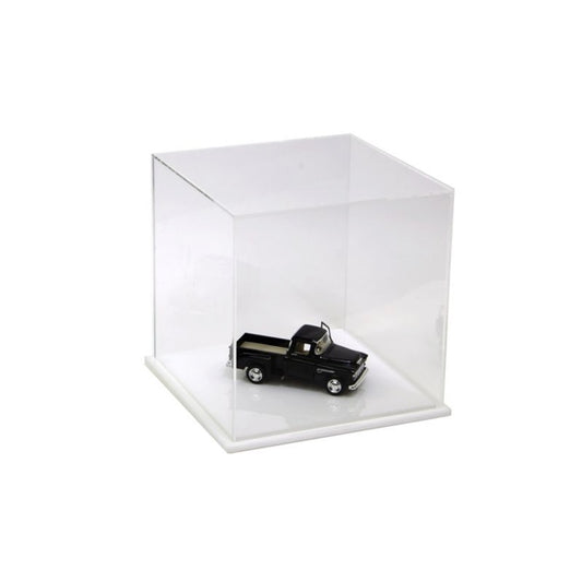 Acrylic Display Box 8 x 8 x 8 with White Base