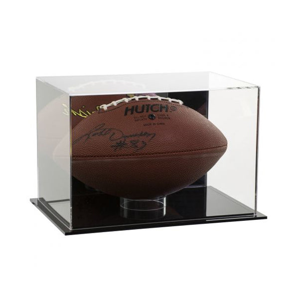 Acrylic Football Display Case with Mirror Back