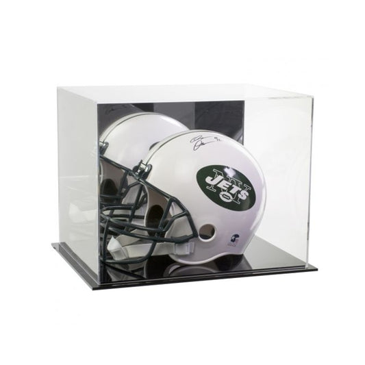 Acrylic Football Helmet Display Case with Mirror Back