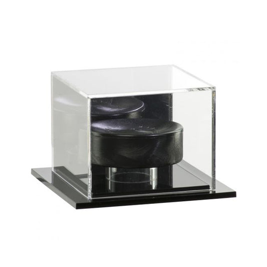 Acrylic Hockey Puck Display Case with Mirror Back
