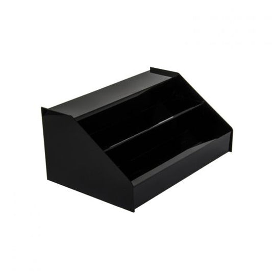 Acrylic Reversible Stair Step Riser - Large - Black